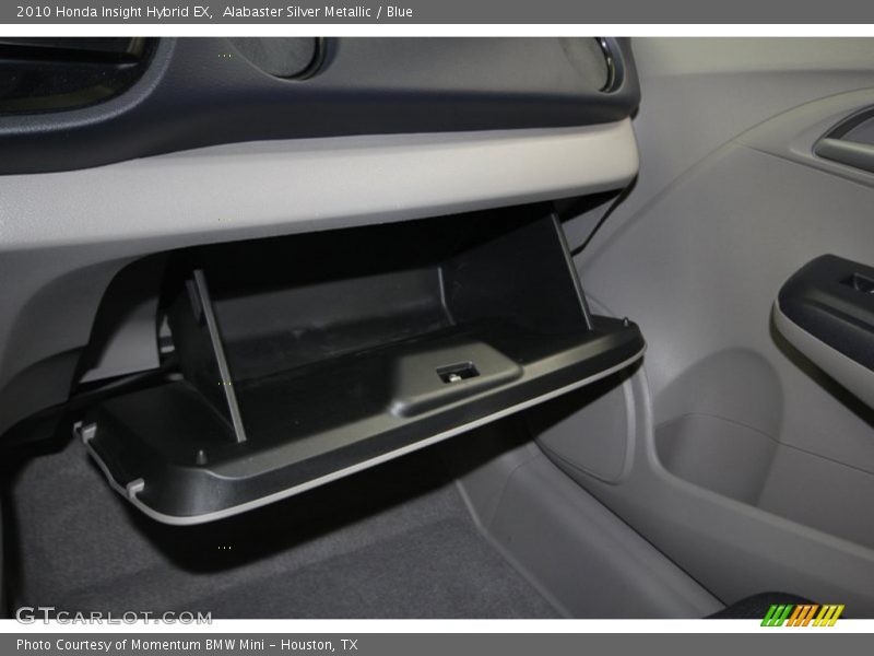 Alabaster Silver Metallic / Blue 2010 Honda Insight Hybrid EX