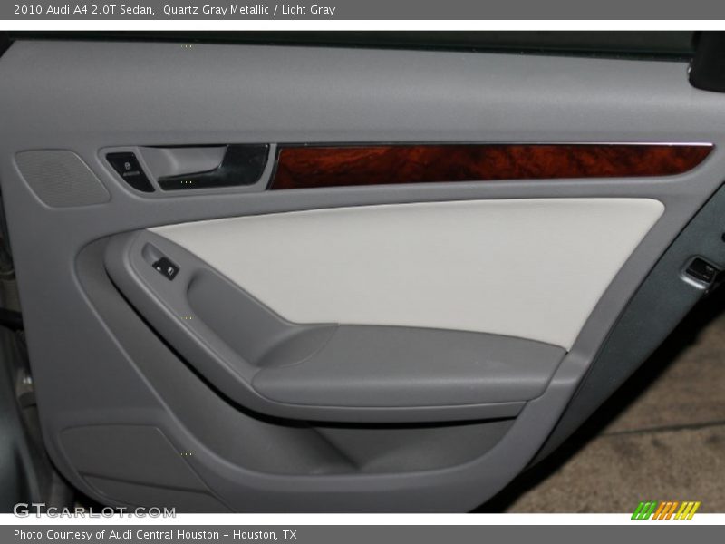 Quartz Gray Metallic / Light Gray 2010 Audi A4 2.0T Sedan