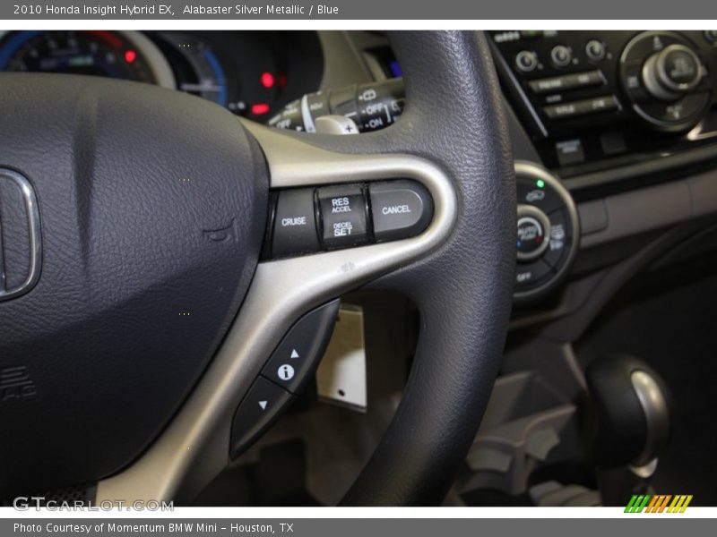 Alabaster Silver Metallic / Blue 2010 Honda Insight Hybrid EX