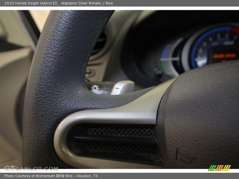 Alabaster Silver Metallic / Blue 2010 Honda Insight Hybrid EX