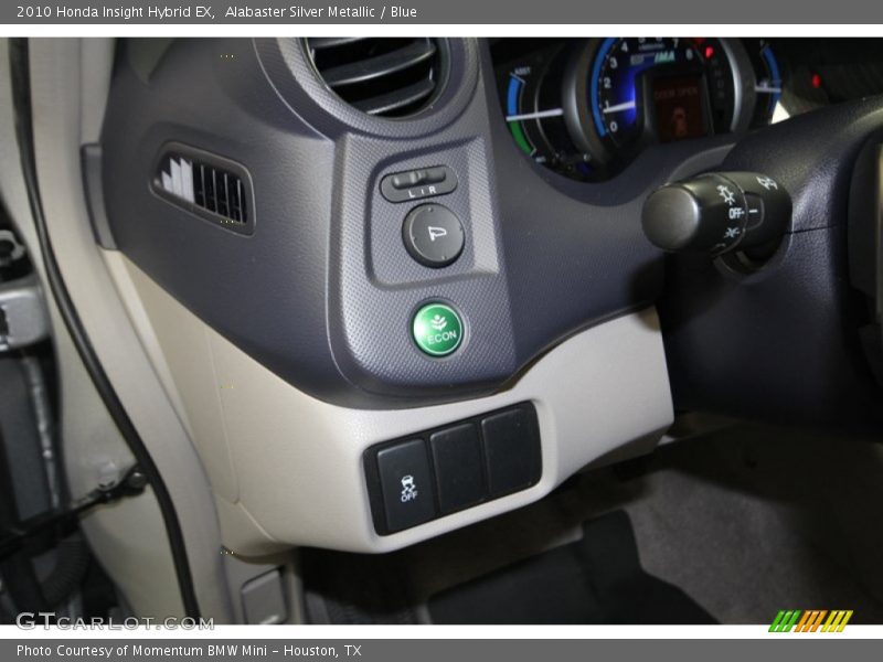 Alabaster Silver Metallic / Blue 2010 Honda Insight Hybrid EX