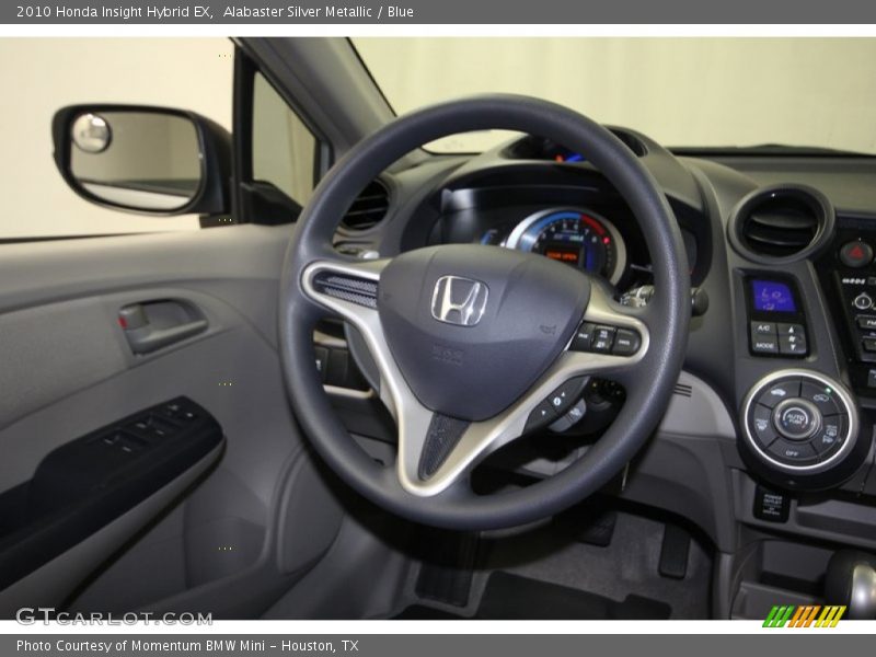 Alabaster Silver Metallic / Blue 2010 Honda Insight Hybrid EX