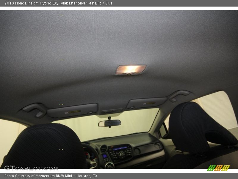 Alabaster Silver Metallic / Blue 2010 Honda Insight Hybrid EX