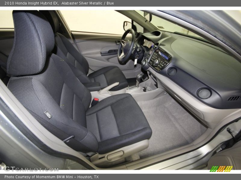 Alabaster Silver Metallic / Blue 2010 Honda Insight Hybrid EX