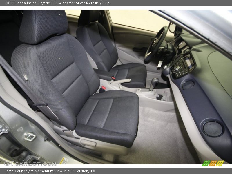 Alabaster Silver Metallic / Blue 2010 Honda Insight Hybrid EX