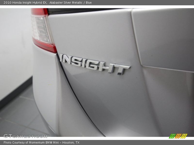 Alabaster Silver Metallic / Blue 2010 Honda Insight Hybrid EX