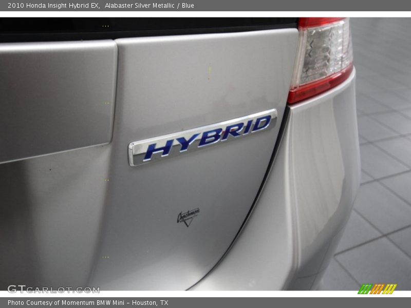 Alabaster Silver Metallic / Blue 2010 Honda Insight Hybrid EX
