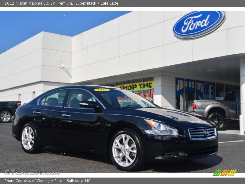 Super Black / Cafe Latte 2012 Nissan Maxima 3.5 SV Premium
