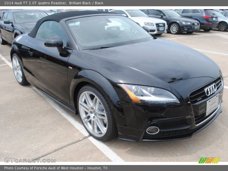 Brilliant Black / Black 2014 Audi TT 2.0T quattro Roadster