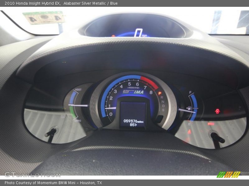 Alabaster Silver Metallic / Blue 2010 Honda Insight Hybrid EX