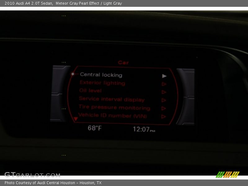 Meteor Gray Pearl Effect / Light Gray 2010 Audi A4 2.0T Sedan