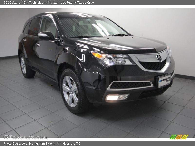 Crystal Black Pearl / Taupe Gray 2010 Acura MDX Technology