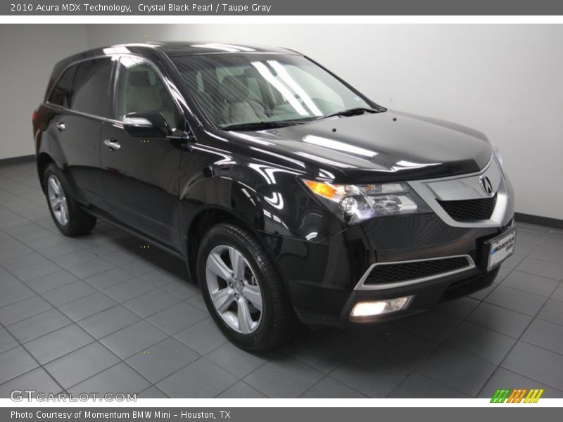 Crystal Black Pearl / Taupe Gray 2010 Acura MDX Technology