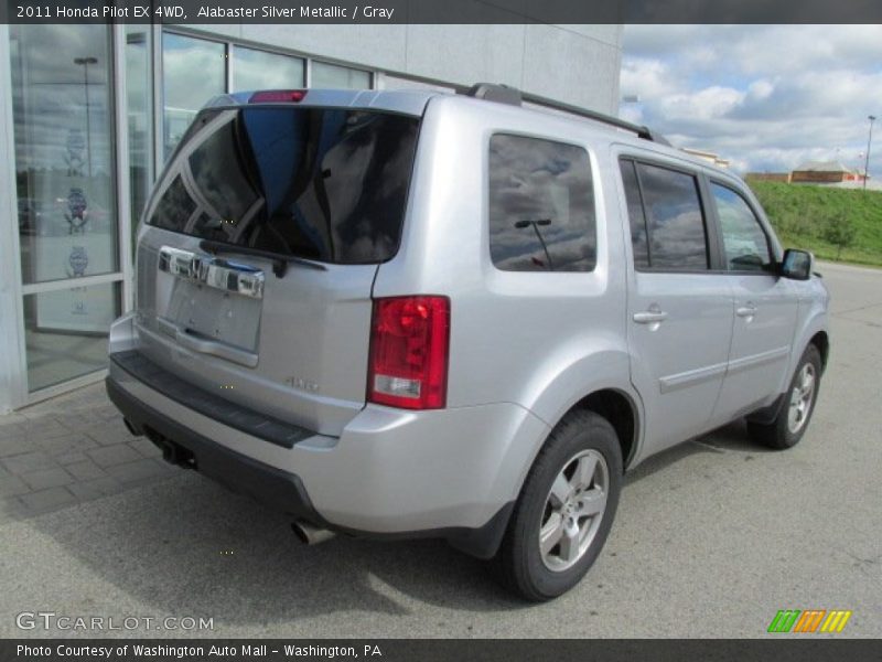 Alabaster Silver Metallic / Gray 2011 Honda Pilot EX 4WD