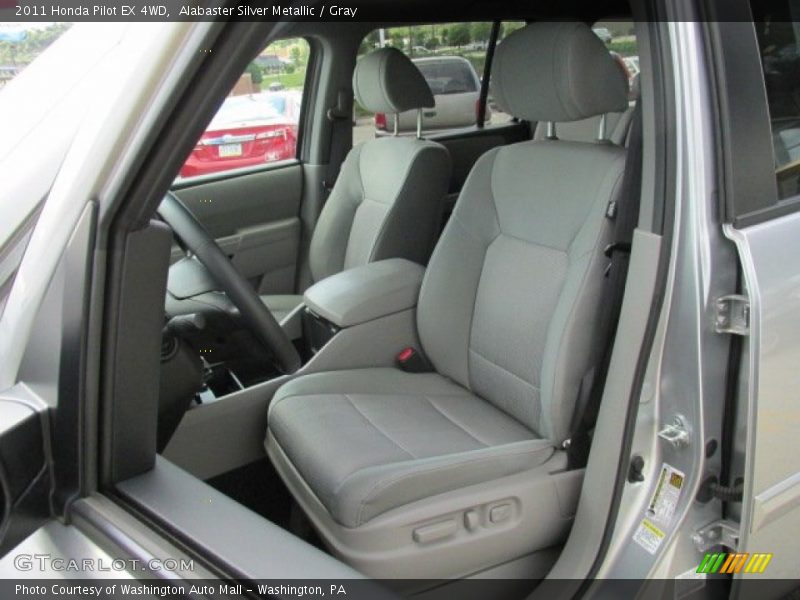 Alabaster Silver Metallic / Gray 2011 Honda Pilot EX 4WD