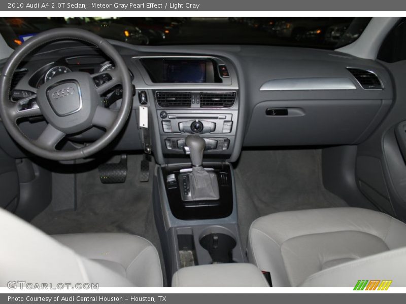 Meteor Gray Pearl Effect / Light Gray 2010 Audi A4 2.0T Sedan
