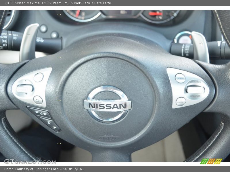 Super Black / Cafe Latte 2012 Nissan Maxima 3.5 SV Premium