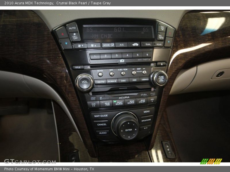 Crystal Black Pearl / Taupe Gray 2010 Acura MDX Technology