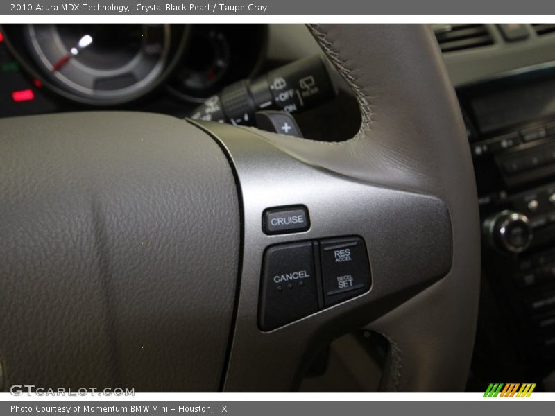 Crystal Black Pearl / Taupe Gray 2010 Acura MDX Technology