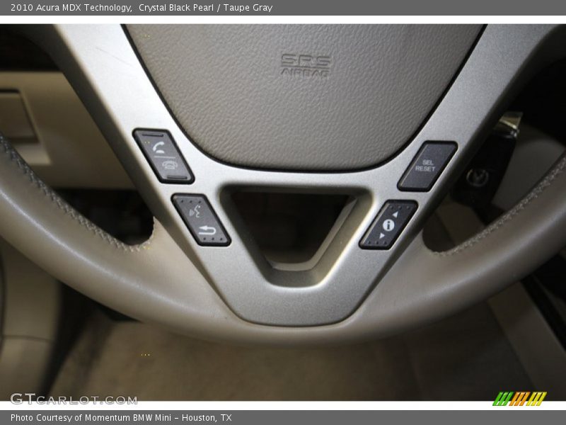 Crystal Black Pearl / Taupe Gray 2010 Acura MDX Technology