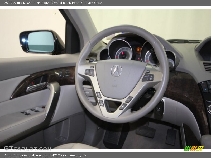 Crystal Black Pearl / Taupe Gray 2010 Acura MDX Technology