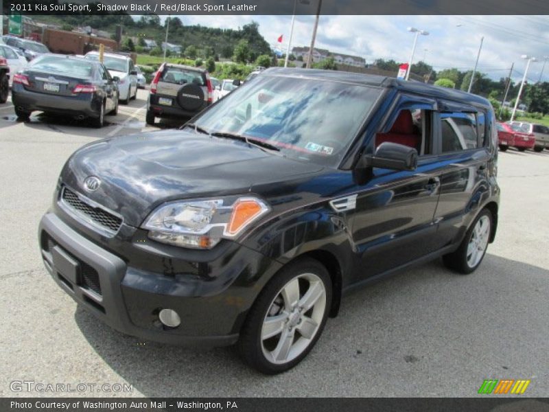 Shadow Black / Red/Black Sport Leather 2011 Kia Soul Sport