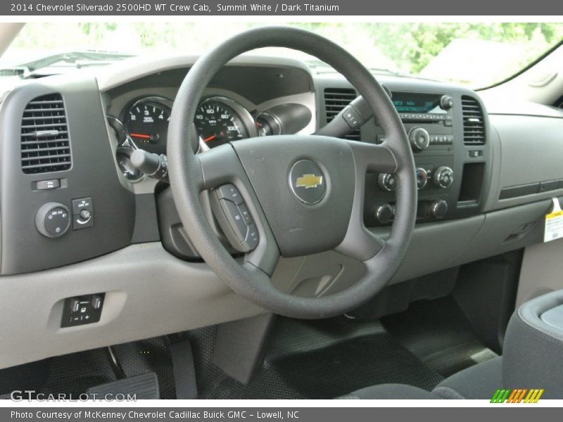 Summit White / Dark Titanium 2014 Chevrolet Silverado 2500HD WT Crew Cab