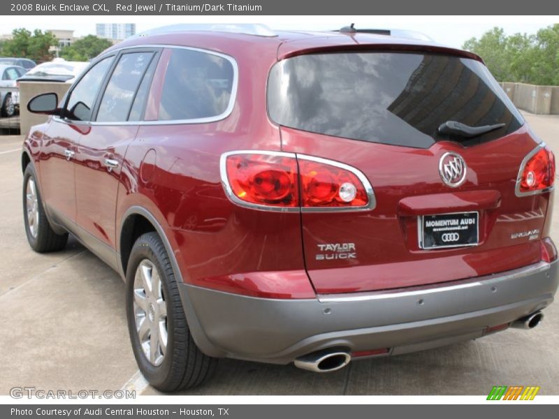 Red Jewel / Titanium/Dark Titanium 2008 Buick Enclave CXL