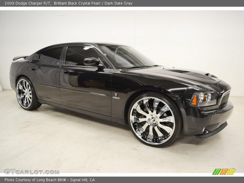 Brilliant Black Crystal Pearl / Dark Slate Gray 2009 Dodge Charger R/T