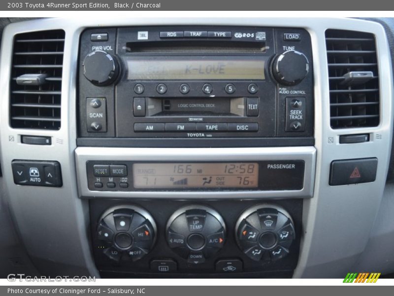 Black / Charcoal 2003 Toyota 4Runner Sport Edition