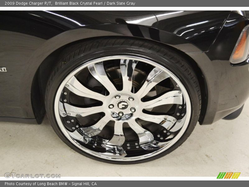 Brilliant Black Crystal Pearl / Dark Slate Gray 2009 Dodge Charger R/T