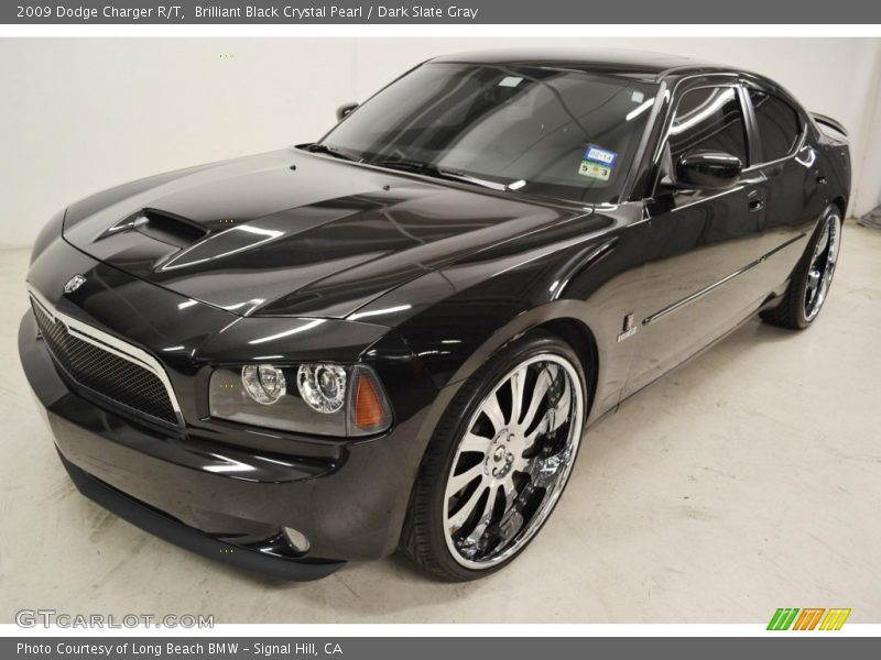 Brilliant Black Crystal Pearl / Dark Slate Gray 2009 Dodge Charger R/T
