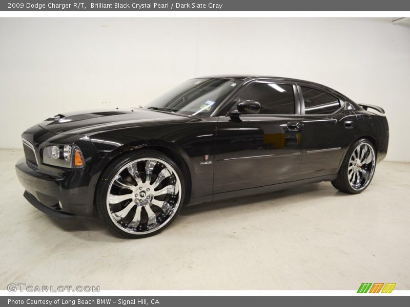 Brilliant Black Crystal Pearl / Dark Slate Gray 2009 Dodge Charger R/T