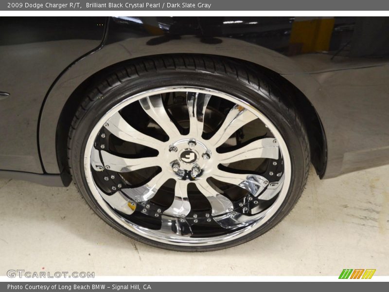 Brilliant Black Crystal Pearl / Dark Slate Gray 2009 Dodge Charger R/T