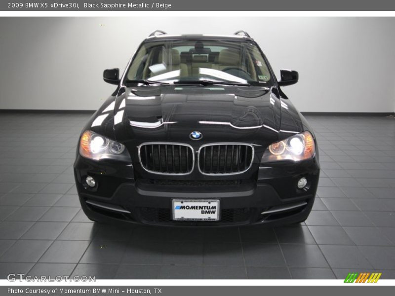 Black Sapphire Metallic / Beige 2009 BMW X5 xDrive30i