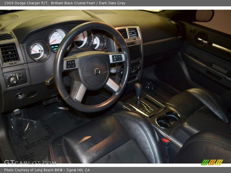 Brilliant Black Crystal Pearl / Dark Slate Gray 2009 Dodge Charger R/T