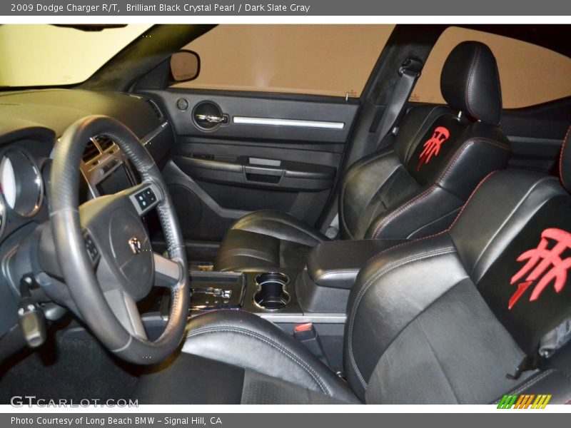Brilliant Black Crystal Pearl / Dark Slate Gray 2009 Dodge Charger R/T