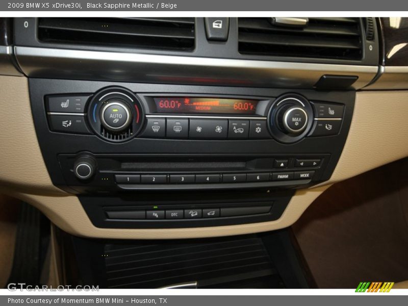 Black Sapphire Metallic / Beige 2009 BMW X5 xDrive30i