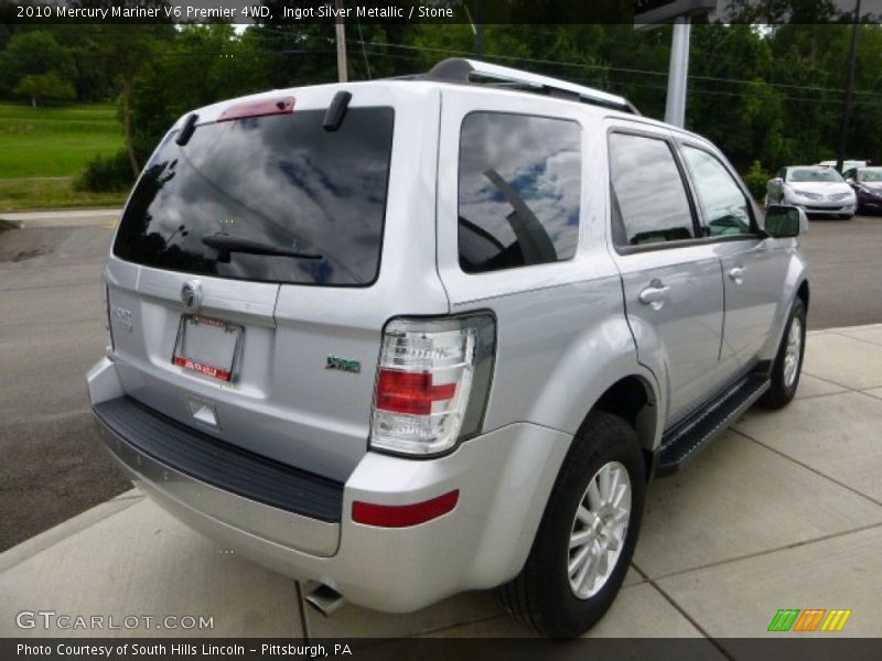 Ingot Silver Metallic / Stone 2010 Mercury Mariner V6 Premier 4WD