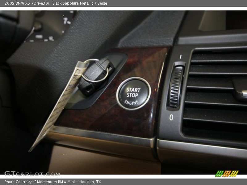 Black Sapphire Metallic / Beige 2009 BMW X5 xDrive30i
