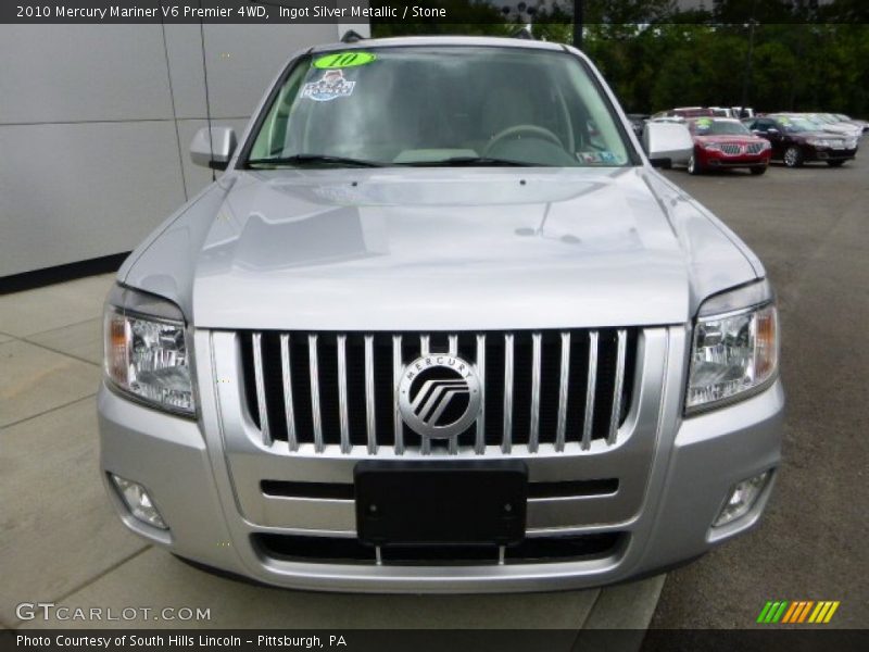 Ingot Silver Metallic / Stone 2010 Mercury Mariner V6 Premier 4WD