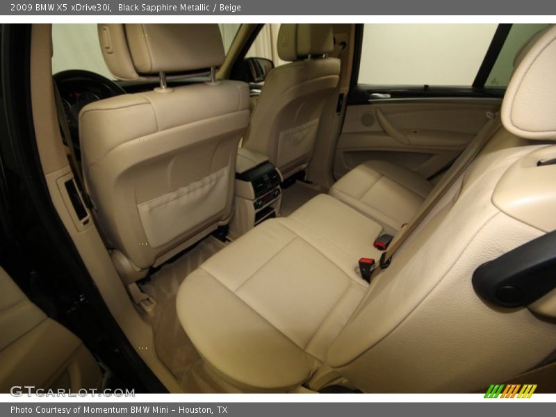 Black Sapphire Metallic / Beige 2009 BMW X5 xDrive30i
