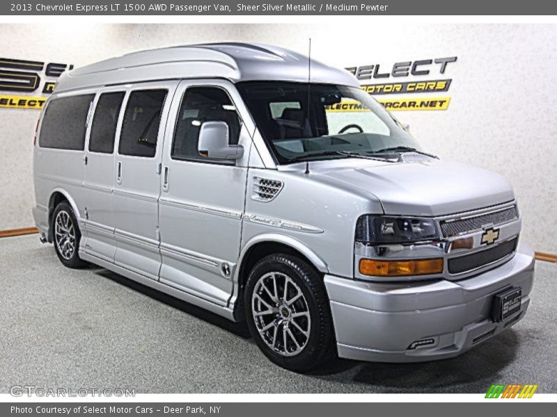 Sheer Silver Metallic / Medium Pewter 2013 Chevrolet Express LT 1500 AWD Passenger Van