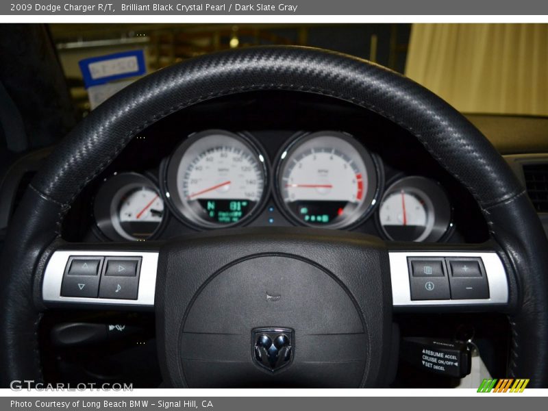Brilliant Black Crystal Pearl / Dark Slate Gray 2009 Dodge Charger R/T