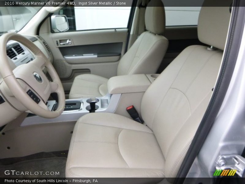 Front Seat of 2010 Mariner V6 Premier 4WD