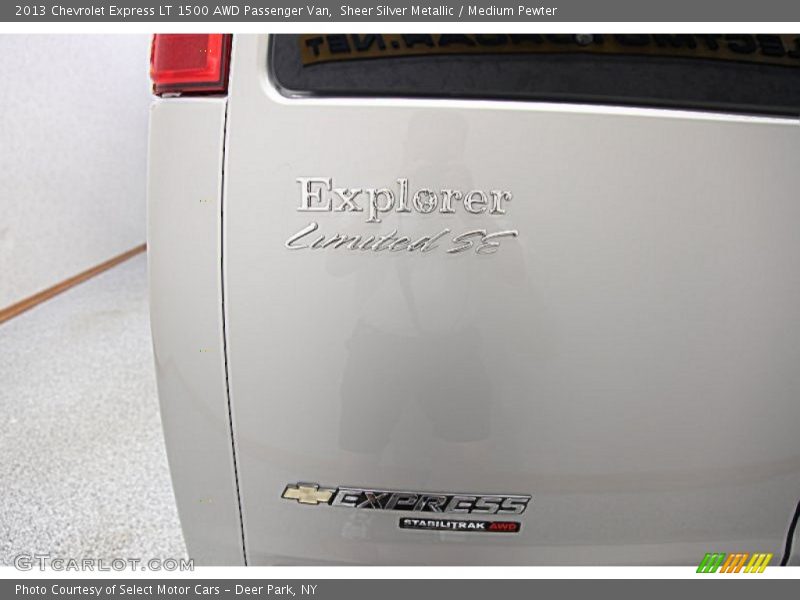 Sheer Silver Metallic / Medium Pewter 2013 Chevrolet Express LT 1500 AWD Passenger Van