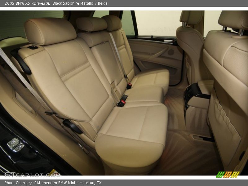 Black Sapphire Metallic / Beige 2009 BMW X5 xDrive30i