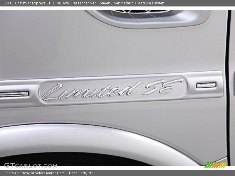 Sheer Silver Metallic / Medium Pewter 2013 Chevrolet Express LT 1500 AWD Passenger Van