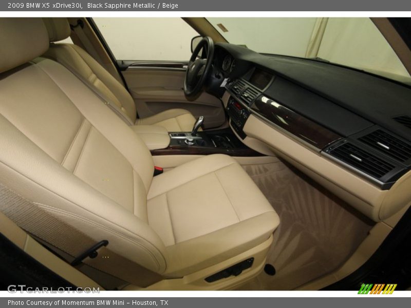Black Sapphire Metallic / Beige 2009 BMW X5 xDrive30i
