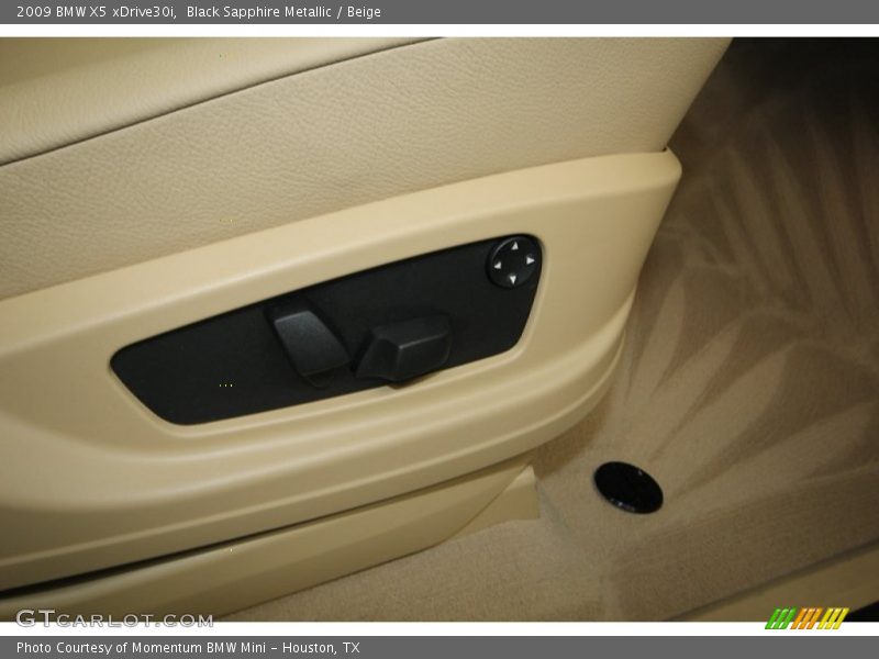 Black Sapphire Metallic / Beige 2009 BMW X5 xDrive30i